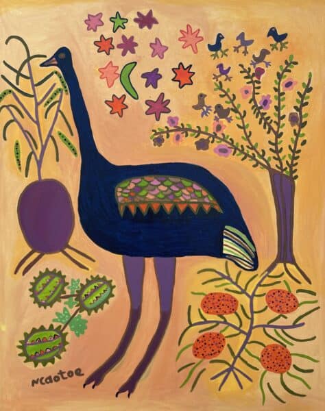 Ncaote Thama-.Veldfood around Ostrich Nest-100x80cmjpg