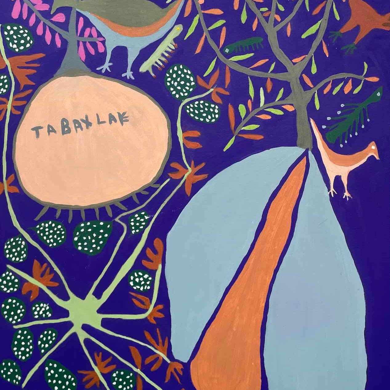 Tabax'ae Ntcox'o-Wild Melons, Tchábá and Cãa. 100 x 80cm
